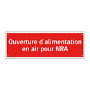 Ouverture d'alimentation en air pour NRA