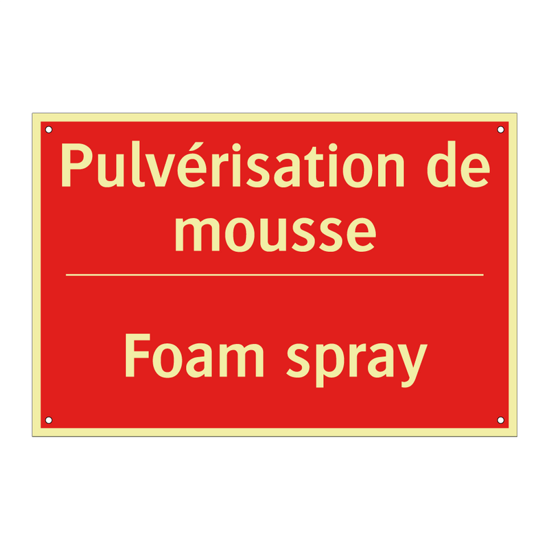 Pulvérisation de mousse - Foam spray
