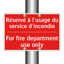 Réservé à l'usage du service d'incendie /.../ - For fire department use only
