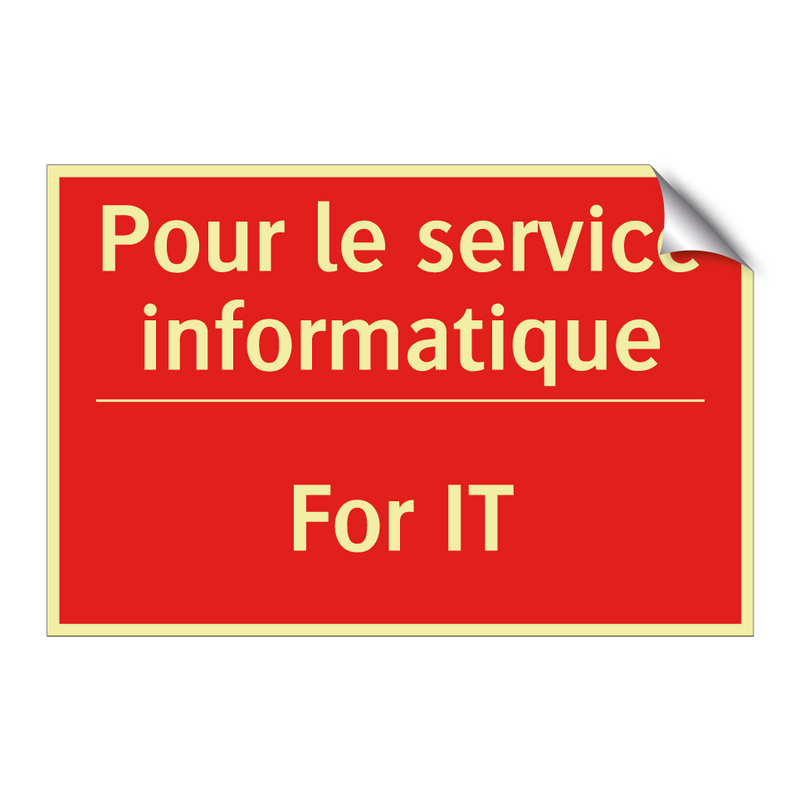 Pour le service informatique - For IT