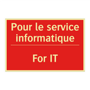 Pour le service informatique - For IT