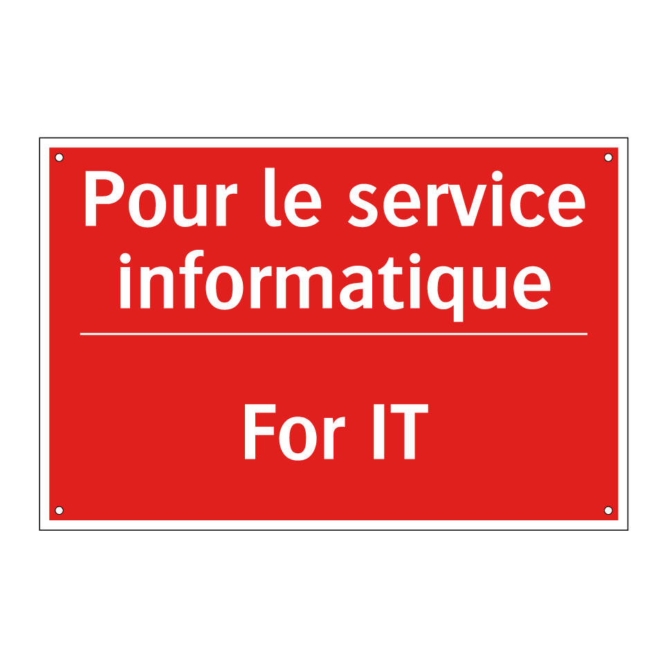 Pour le service informatique - For IT