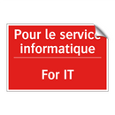 Pour le service informatique - For IT