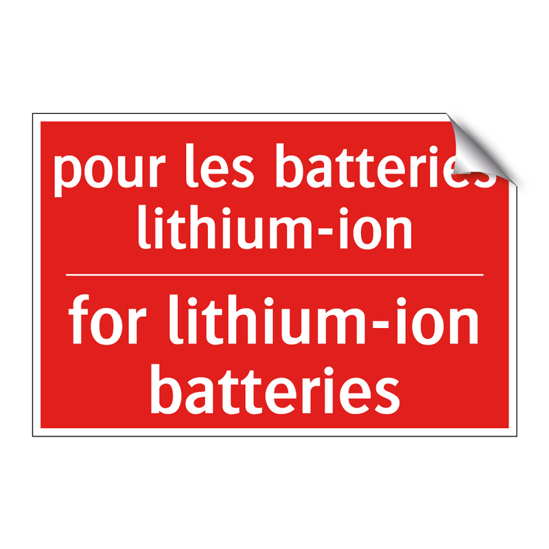 pour les batteries lithium-ion - for lithium-ion batteries
