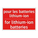 pour les batteries lithium-ion - for lithium-ion batteries