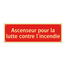 Ascenseur pour la lutte contre l'incendie