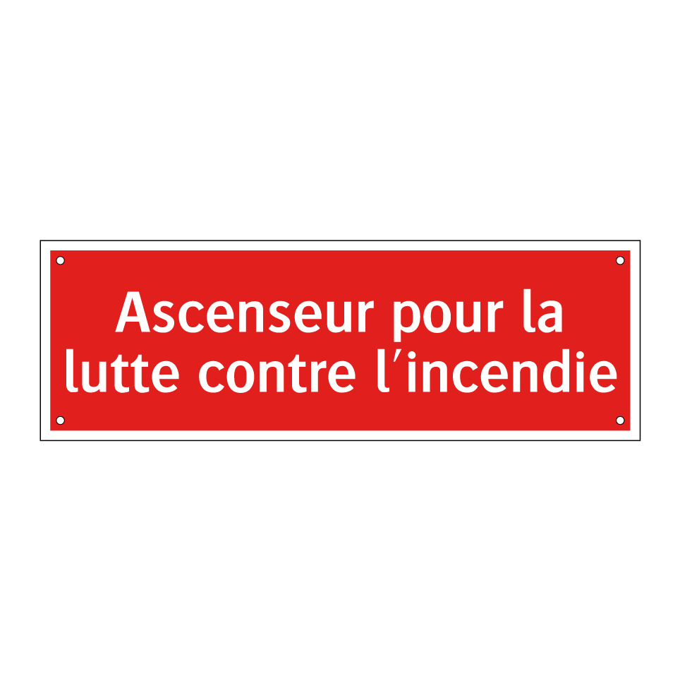 Ascenseur pour la lutte contre l'incendie