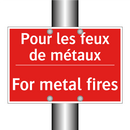 Pour les feux de métaux - For metal fires