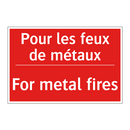 Pour les feux de métaux - For metal fires