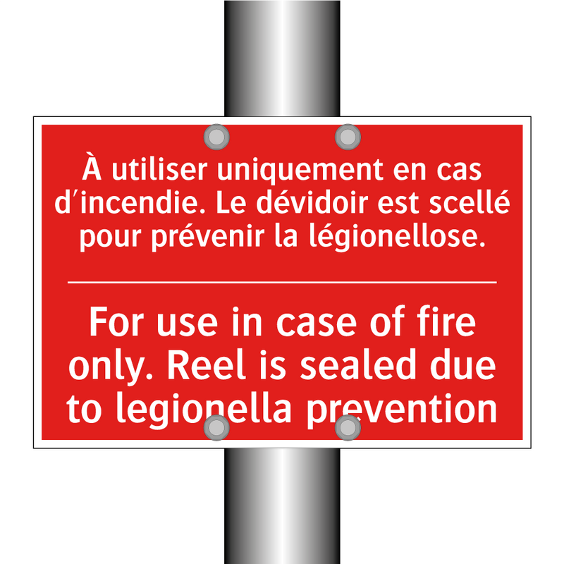 À utiliser uniquement en cas d'incendie. /.../ - For use in case of fire only. /.../