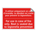 À utiliser uniquement en cas d'incendie. /.../ - For use in case of fire only. /.../