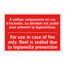 À utiliser uniquement en cas d'incendie. /.../ - For use in case of fire only. /.../