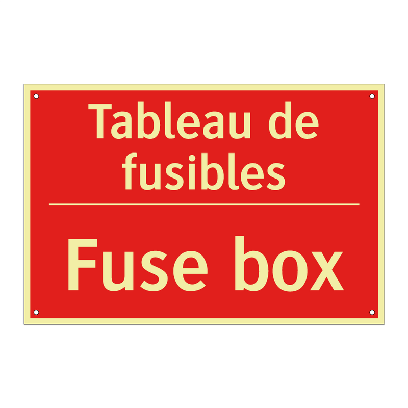 Tableau de fusibles - Fuse box