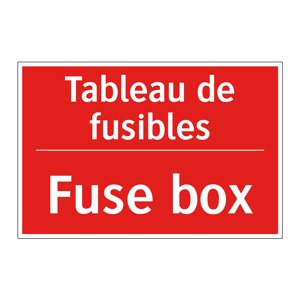 Tableau de fusibles - Fuse box