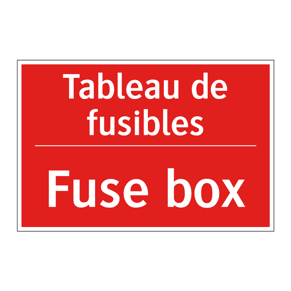Tableau de fusibles - Fuse box