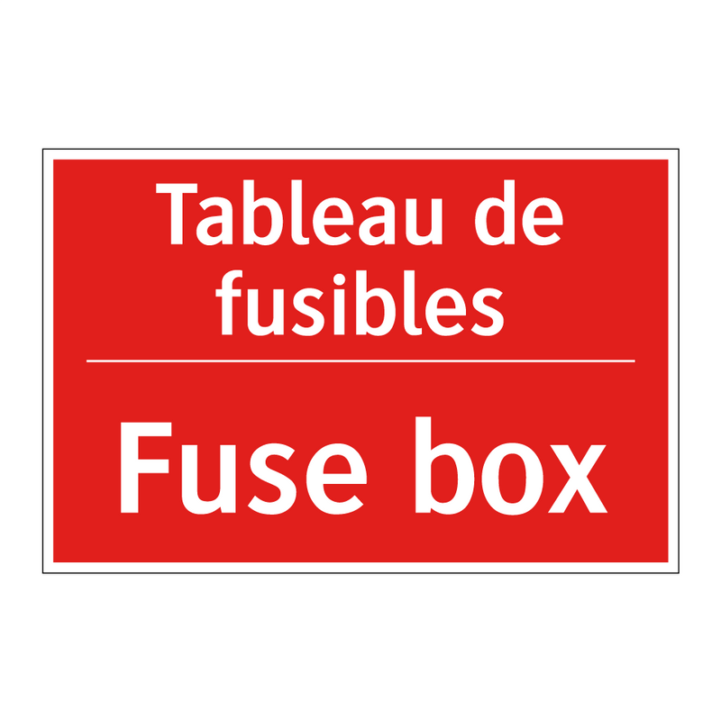 Tableau de fusibles - Fuse box