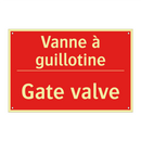 Vanne à guillotine - Gate valve