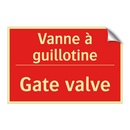 Vanne à guillotine - Gate valve