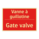 Vanne à guillotine - Gate valve