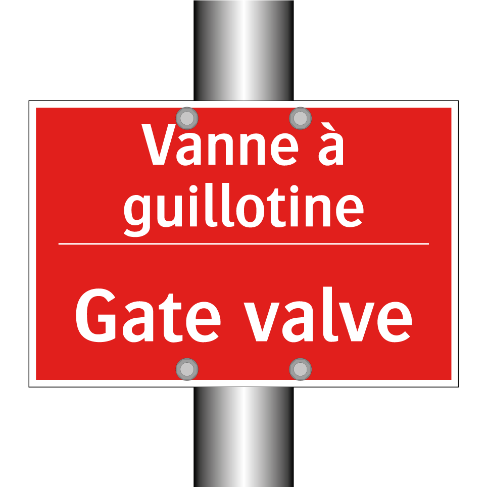 Vanne à guillotine - Gate valve
