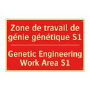 Zone de travail de génie génétique /.../ - Genetic Engineering Work Area /.../