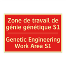 Zone de travail de génie génétique /.../ - Genetic Engineering Work Area /.../