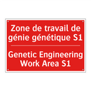 Zone de travail de génie génétique /.../ - Genetic Engineering Work Area /.../