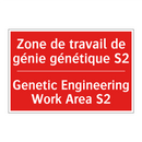 Zone de travail de génie génétique /.../ - Genetic Engineering Work Area /.../