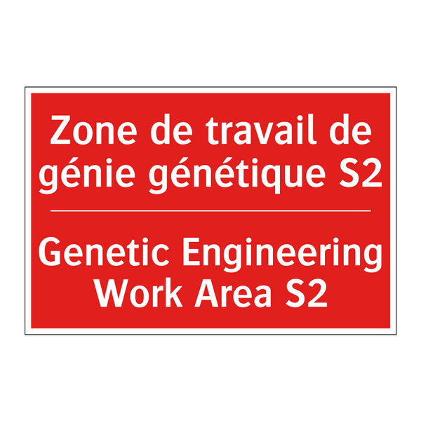 Zone de travail de génie génétique /.../ - Genetic Engineering Work Area /.../