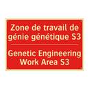 Zone de travail de génie génétique /.../ - Genetic Engineering Work Area /.../