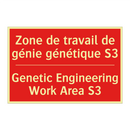 Zone de travail de génie génétique /.../ - Genetic Engineering Work Area /.../