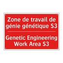 Zone de travail de génie génétique /.../ - Genetic Engineering Work Area /.../
