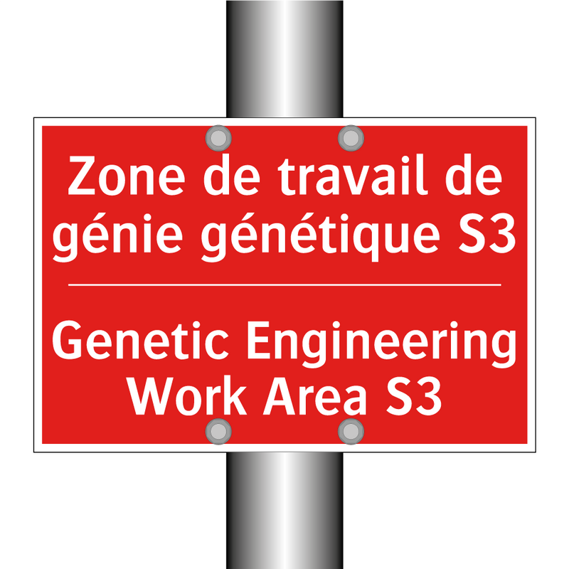Zone de travail de génie génétique /.../ - Genetic Engineering Work Area /.../