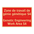 Zone de travail de génie génétique /.../ - Genetic Engineering Work Area /.../