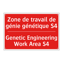 Zone de travail de génie génétique /.../ - Genetic Engineering Work Area /.../