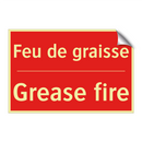 Feu de graisse - Grease fire