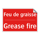 Feu de graisse - Grease fire