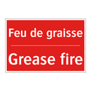 Feu de graisse - Grease fire