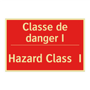 Classe de danger I - Hazard Class I