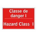 Classe de danger I - Hazard Class I