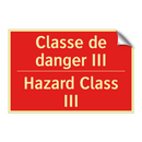 Classe de danger III - Hazard Class III
