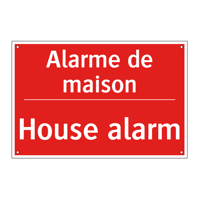 Alarme de maison - House alarm