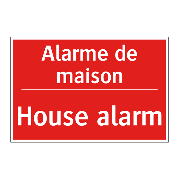 Alarme de maison - House alarm