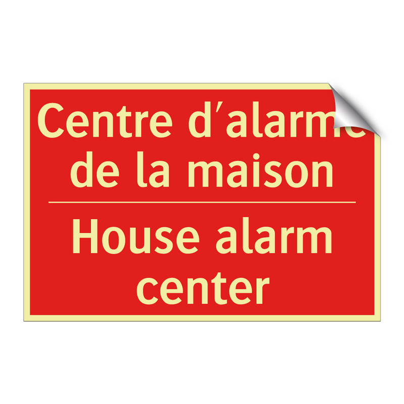 Centre d'alarme de la maison - House alarm center