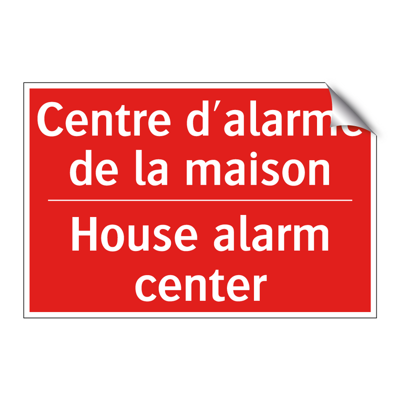 Centre d'alarme de la maison - House alarm center