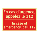 En cas d'urgence, appelez le 112 /.../ - In case of emergency, call 112