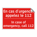 En cas d'urgence, appelez le 112 /.../ - In case of emergency, call 112