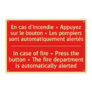 En cas d'incendie • Appuyez sur /.../ - In case of fire • Press the button /.../