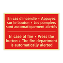 En cas d'incendie • Appuyez sur /.../ - In case of fire • Press the button /.../