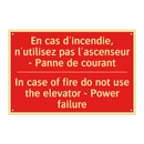 En cas d'incendie, n'utilisez /.../ - In case of fire do not use the /.../